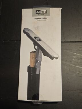PushPull Corkscrew Wine Opener Stainless Steel in Silver